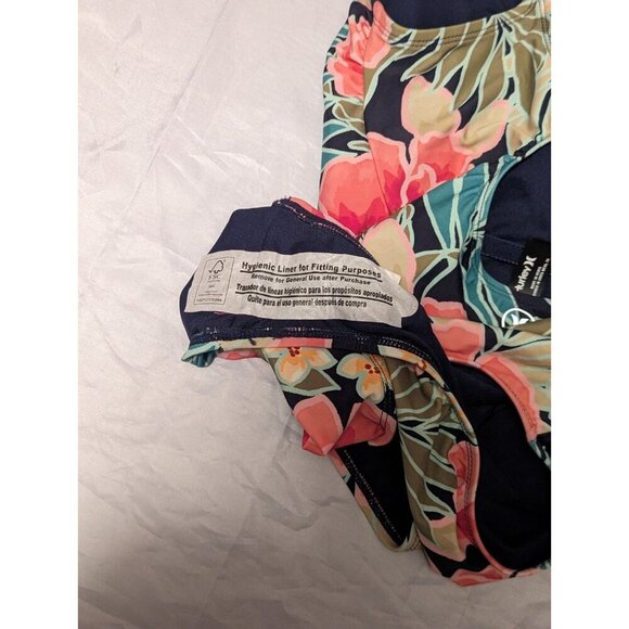 Hurley Ladies' One-Piece UPF 50+ 4-Way Stretch Swimsuit Pink Floral Size Small L - Picture 4 of 10
